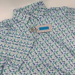 Proud 90 Golf Is Fun All Over Print Mens Polo Shirt Short Sleeve Size S